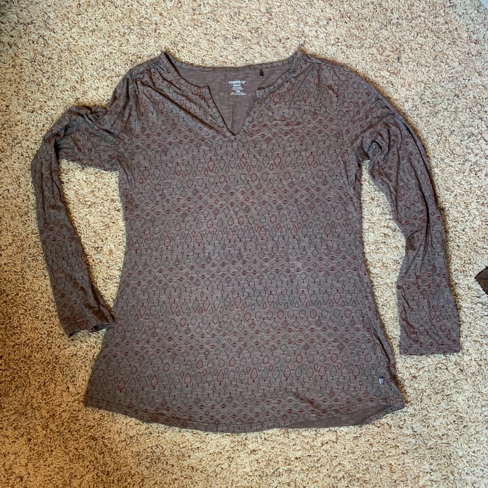 Toad&Co Long Sleeve tunic shirt. EUC. Size small.